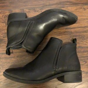 Black ankle booties